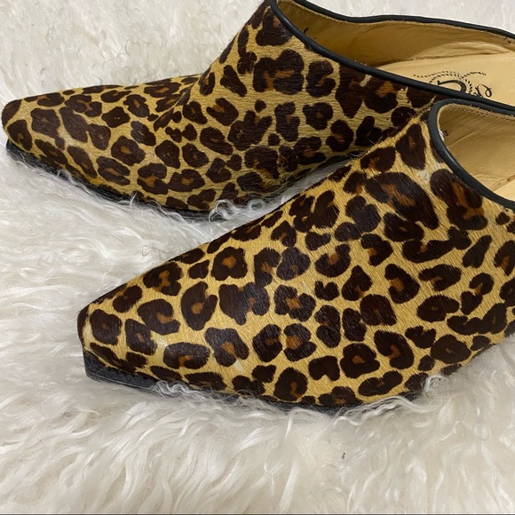 LUCCHESE Charlie 1 Horse Shoes Leopard Mules 40 9 - Picture 7 of 10